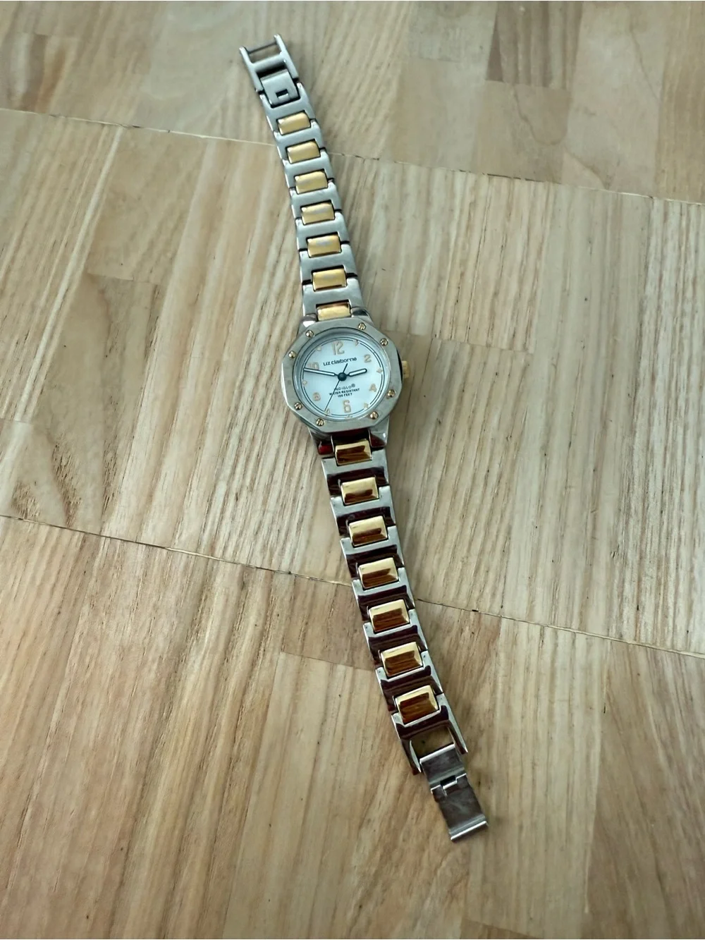 Liz Claiborne ladies two toned watch NEW BATTERY